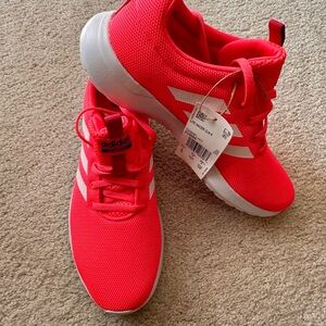 adidas Bright Pink Athletic Shoes with White Accents